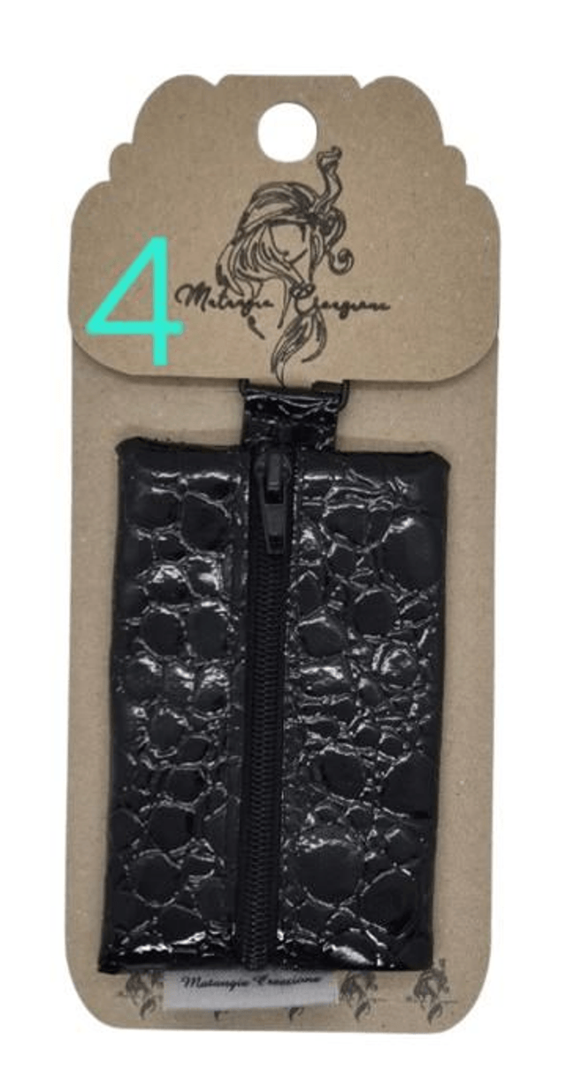 Porte-Clés porte-monnaie rectangulaire en simili cuir