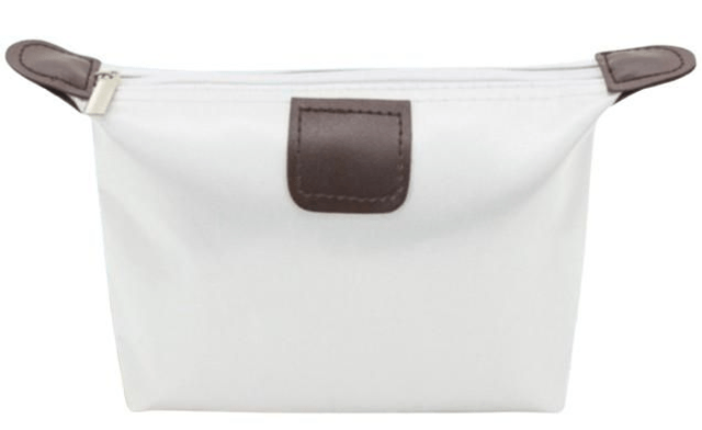 Pochette personnalisable de rangement élégante en satin et simili cuir