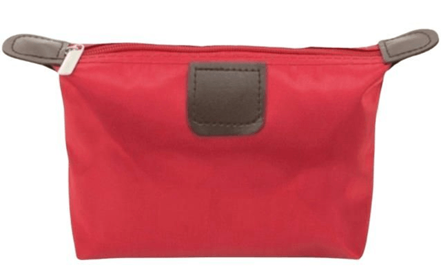 Pochette personnalisable de rangement élégante en satin et simili cuir