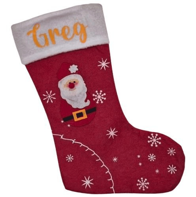 Chaussette de Noël personnalisable et  décorative