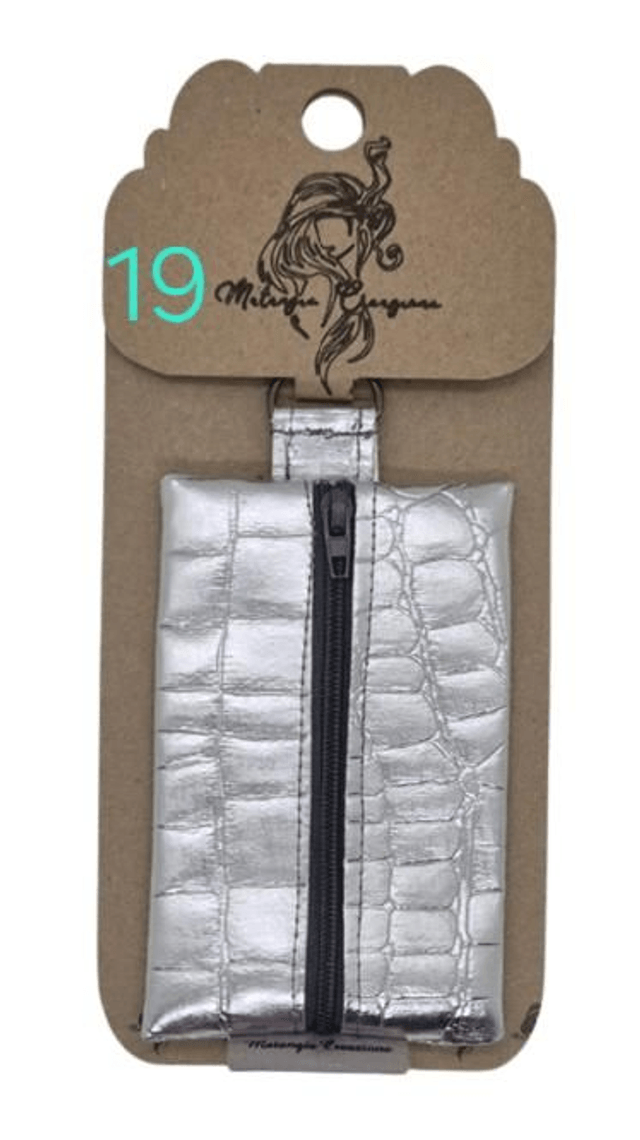 Porte-Clés porte-monnaie rectangulaire en simili cuir ou liège 