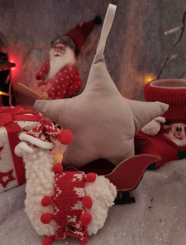 Etoile de Noël personnalisable à suspendre décorations Festives et Chaleureuses