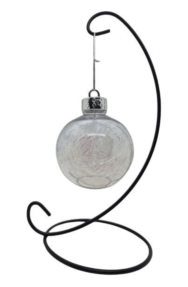  Boule de Noël cheveux d'ange à  suspendre personnalisable