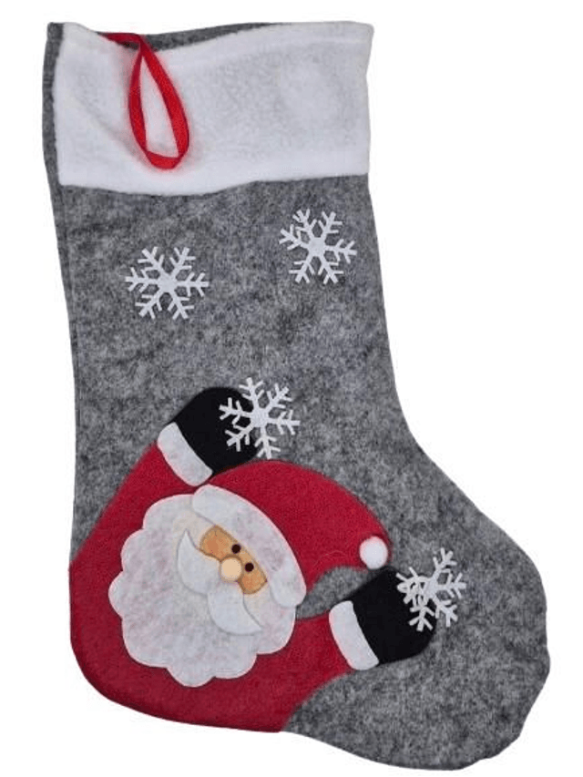 Chaussette de Noël personnalisable décorative et lumineuse avec Motifs Festifs