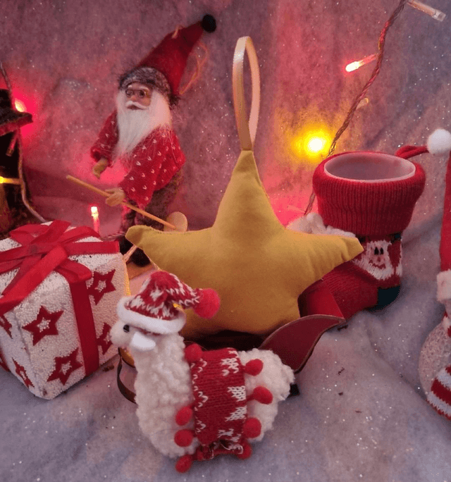 Etoile de Noël personnalisable à suspendre décorations Festives et Chaleureuses