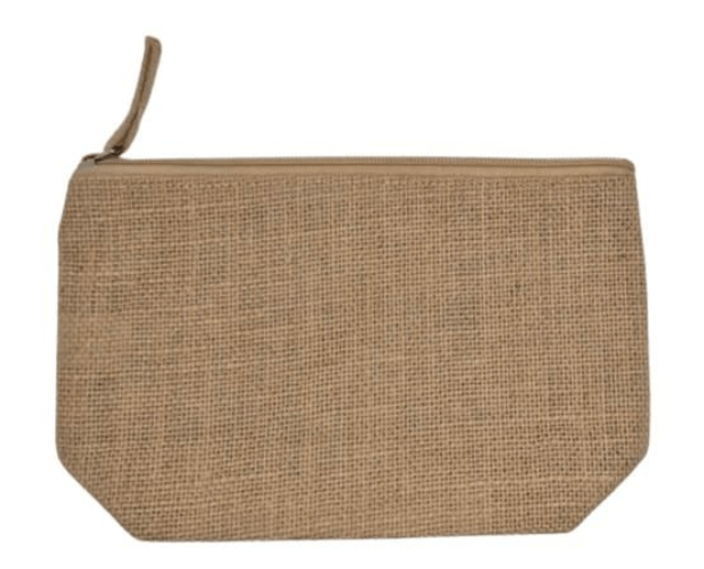  Pochette personnalisable en jute naturel